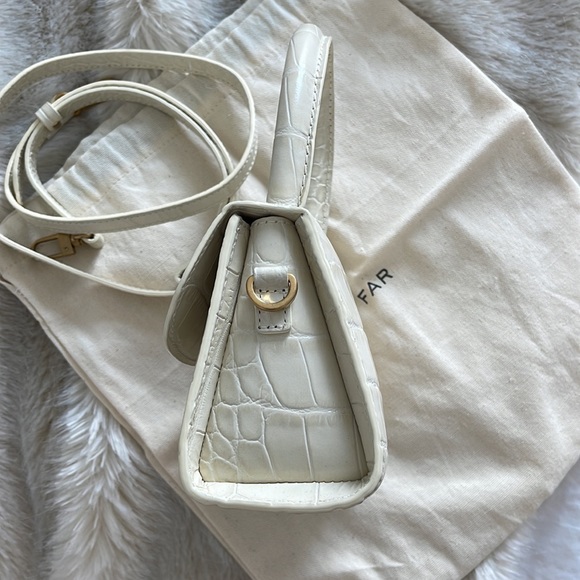 By Far Cream Croc Embossed Mini - Picture 6 of 7